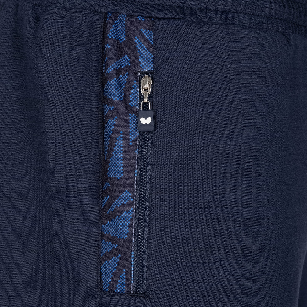 Higo Tracksuit Pants: Blue, Zipper Pocket 2